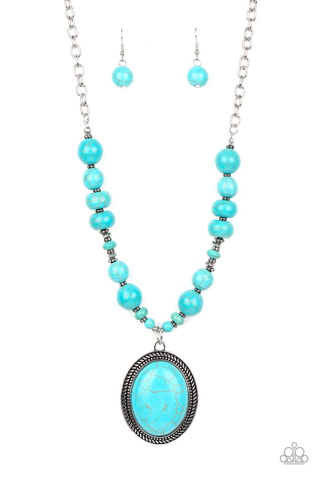 Home Sweet HOMESTEAD - Blue - Paparazzi Necklace Image