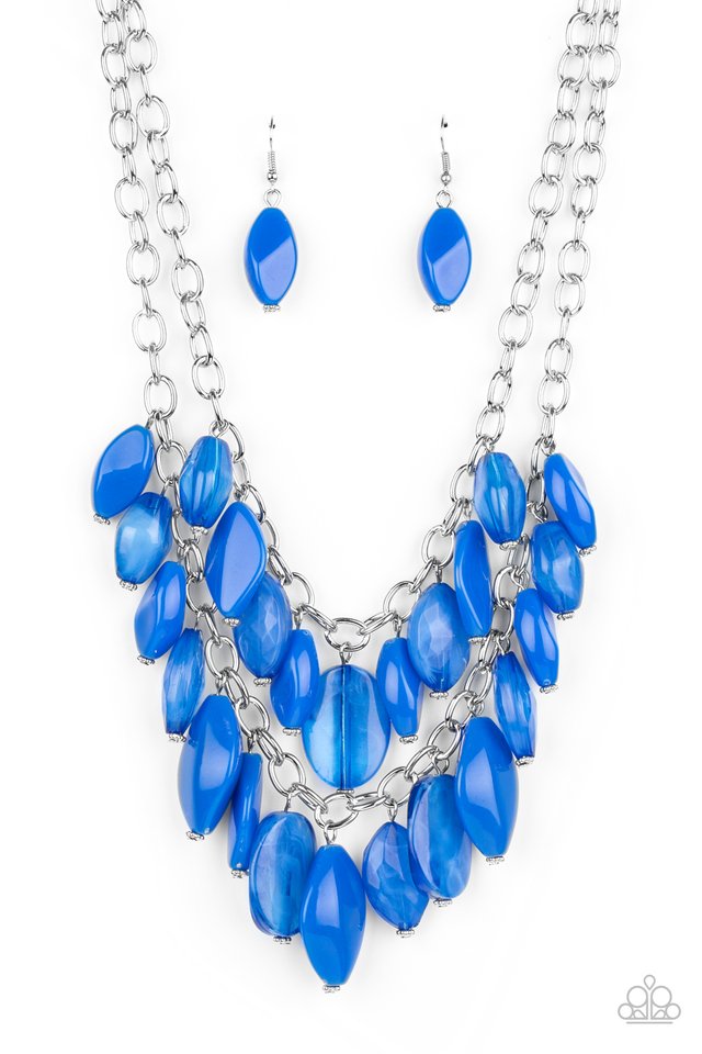 Palm Beach Beauty - Blue - Paparazzi Necklace Image