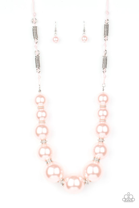 Pearly Prosperity - Pink - Paparazzi Necklace Image