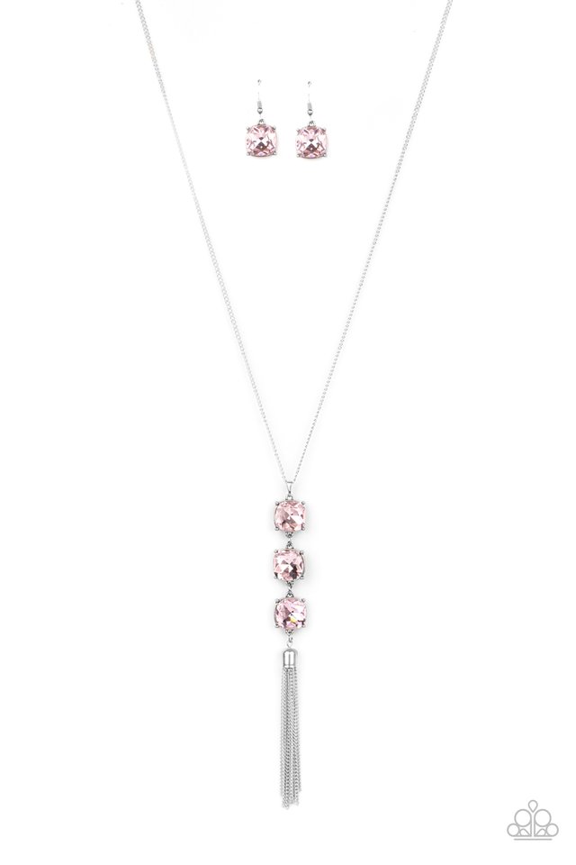 GLOW Me The Money! - Pink - Paparazzi Necklace Image