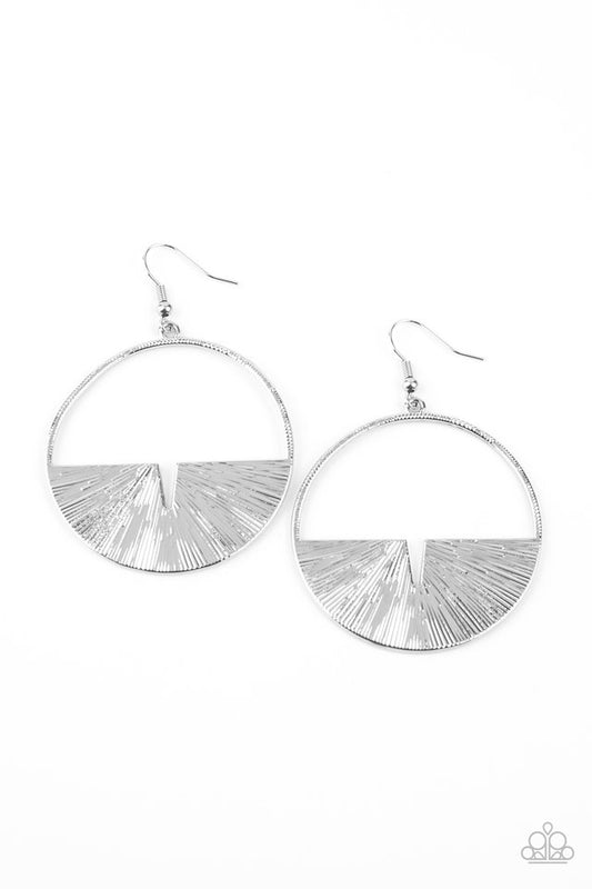 Reimagined Refinement - Silver - Paparazzi Earring Image