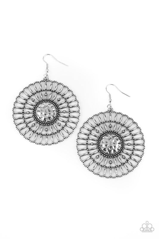 Rustic Groves - Silver - Paparazzi Earring Image