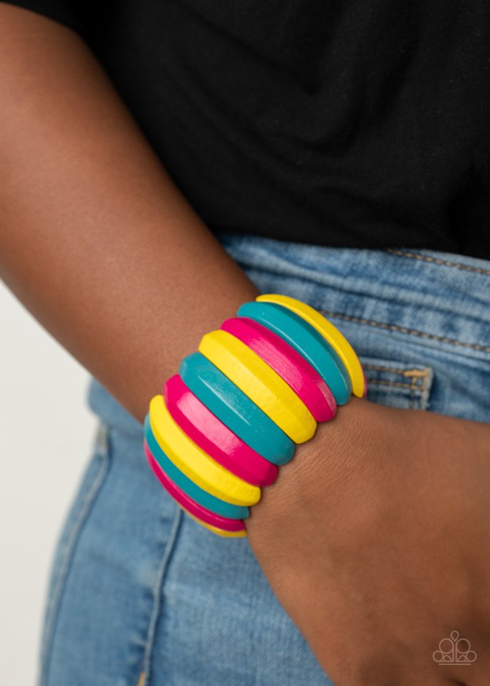 Colorfully Congo - Multi - Paparazzi Bracelet Image