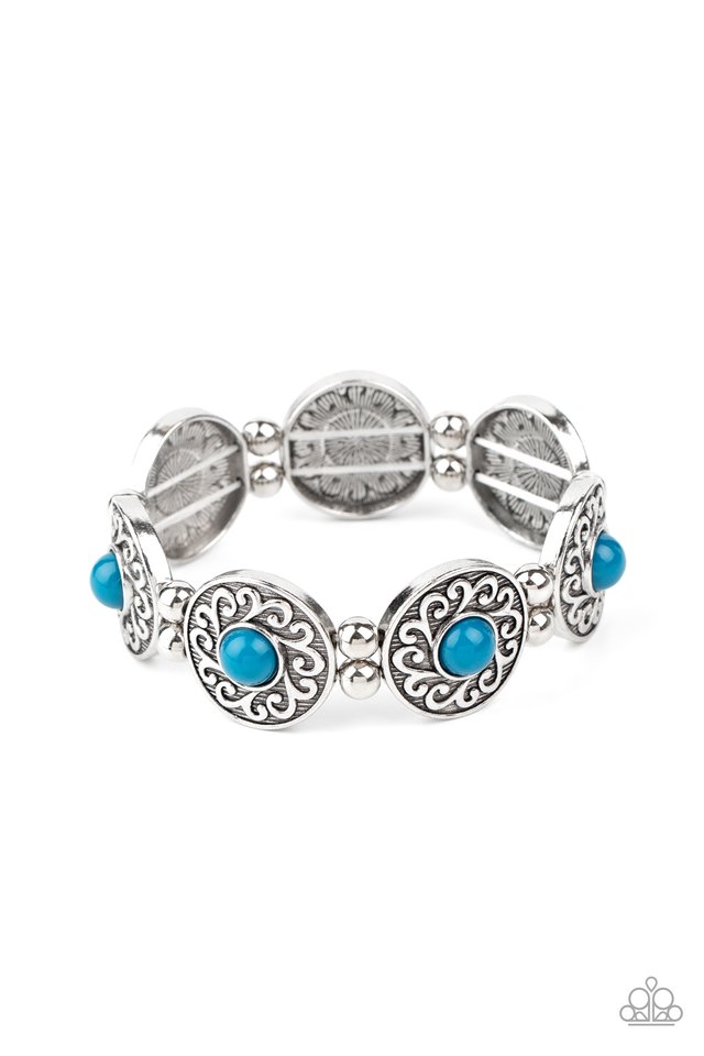 Flirty Finery - Blue - Paparazzi Bracelet Image
