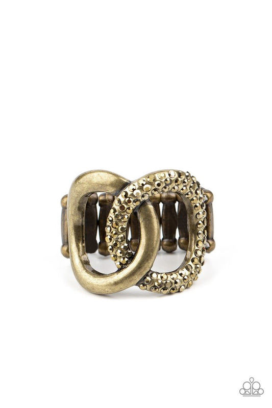 Unbreakable Bond - Brass - Paparazzi Ring Image