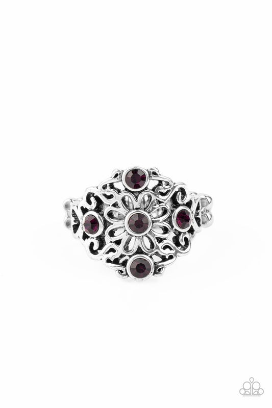 One DAISY At A Time - Purple - Paparazzi Ring Image