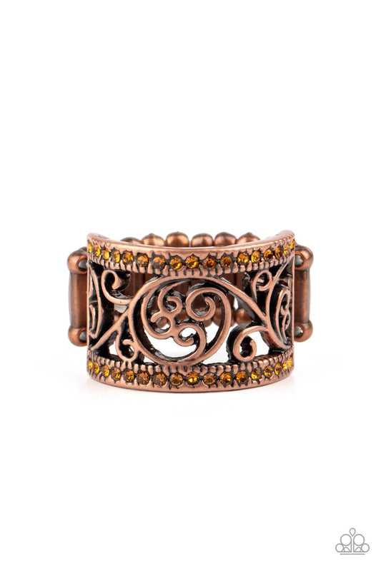 Regal Reflections - Copper - Paparazzi Ring Image