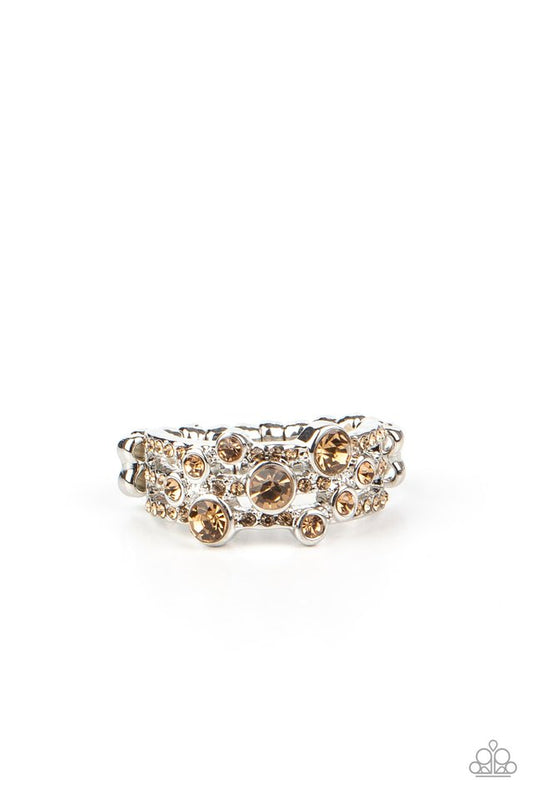 Bubbly Effervescence - Brown - Paparazzi Ring Image