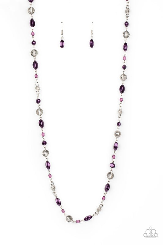 Twinkling Treasures - Purple - Paparazzi Necklace Image