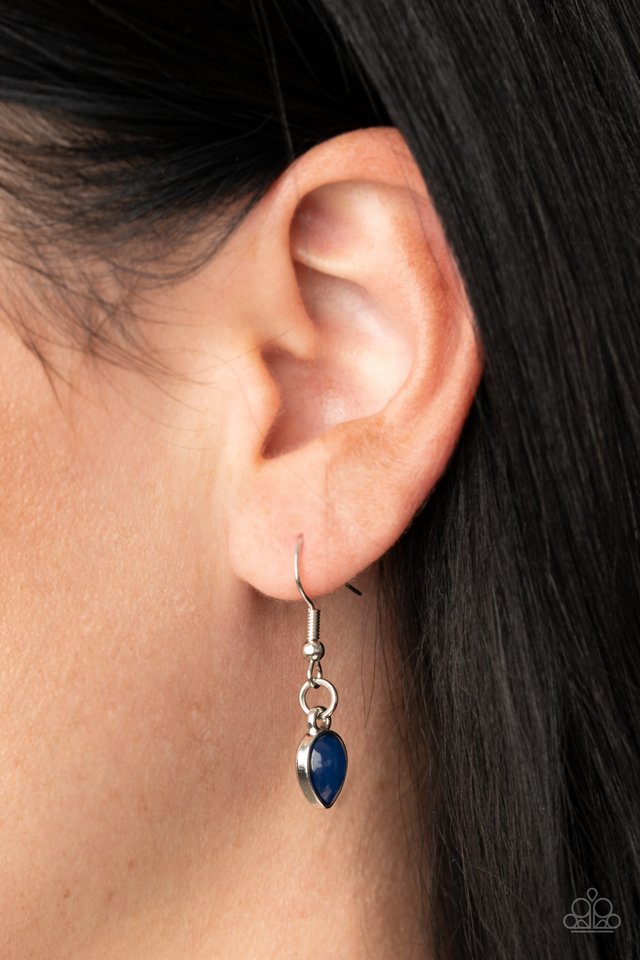 Hidden Eden - Blue - Paparazzi Necklace Image