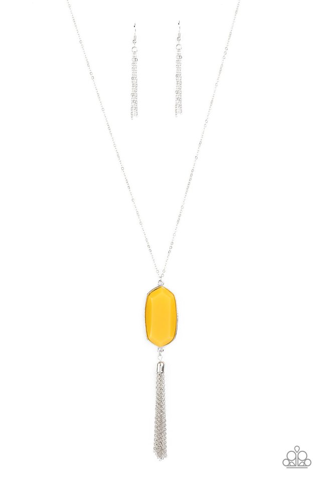 Got A Good Thing GLOWING - Yellow - Paparazzi Necklace Image