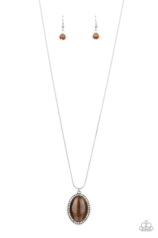 GLISTEN To This - Brown - Paparazzi Necklace Image