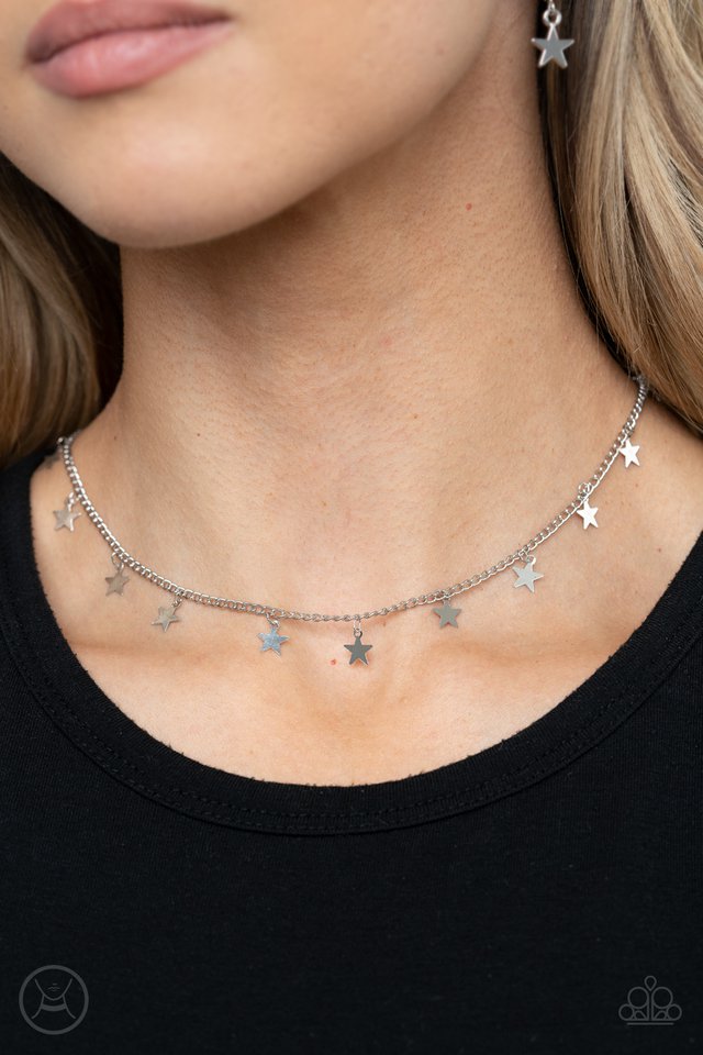 Starry Skies - Silver - Paparazzi Necklace Image