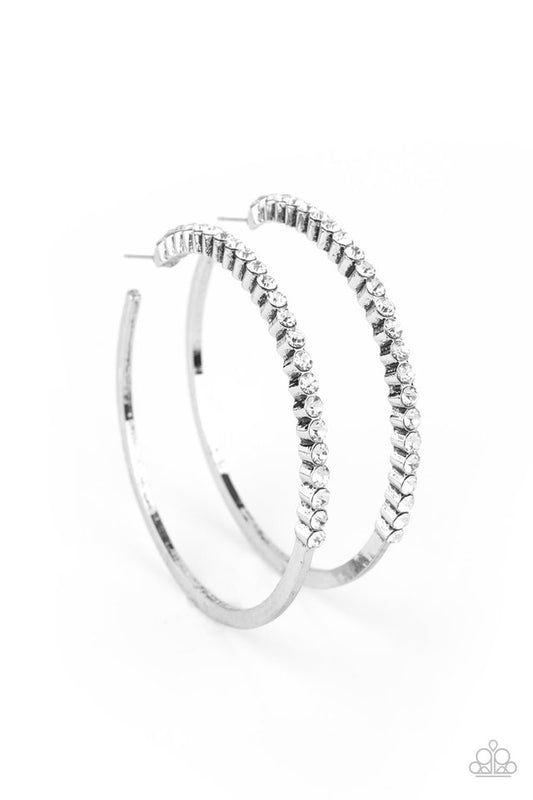 Making Rounds - White - Paparazzi Earring Image