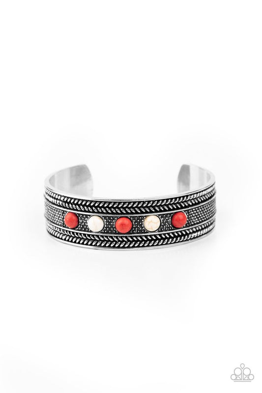 Quarry Quake - Red - Paparazzi Bracelet Image