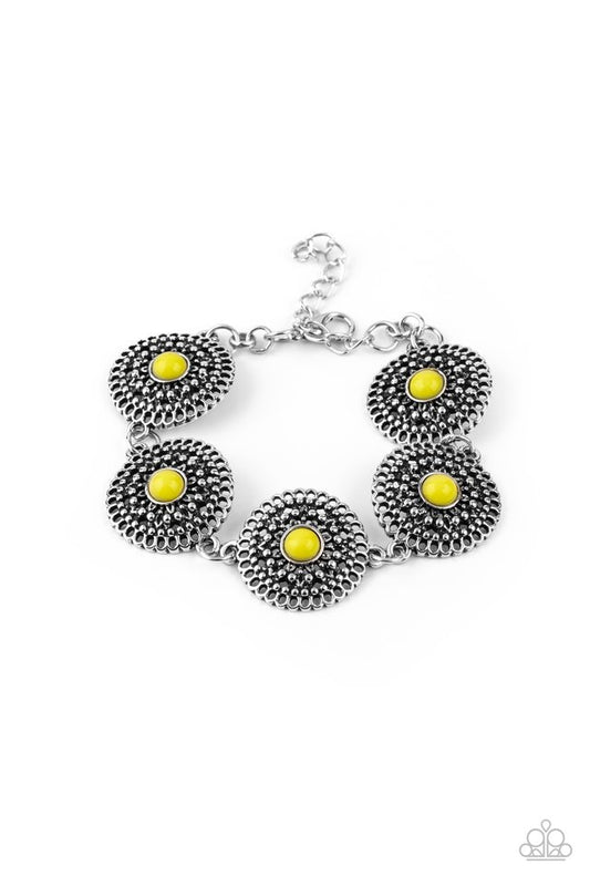 Mojave Mandalas - Yellow - Paparazzi Bracelet Image