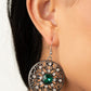 GLOW Your True Colors - Green - Paparazzi Earring Image