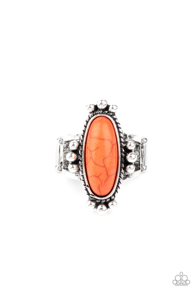 Pioneer Paradise - Orange - Paparazzi Ring Image