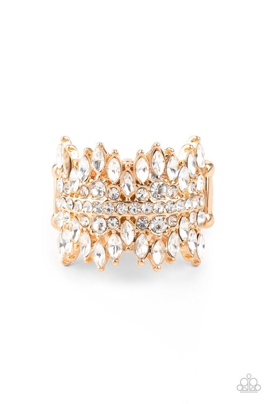 Cosmic Confetti - Gold - Paparazzi Ring Image