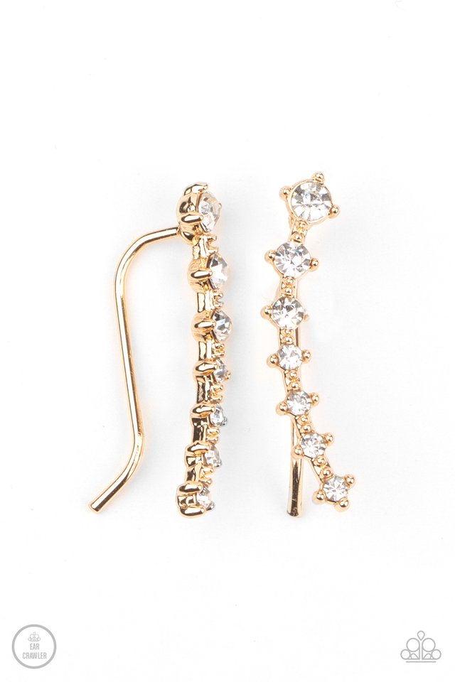 New Age Nebula - Gold - Paparazzi Earring Image