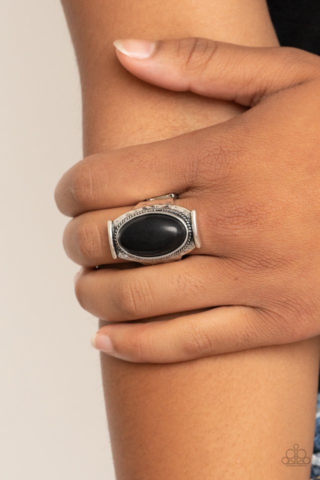 Desert Healer - Black - Paparazzi Ring Image