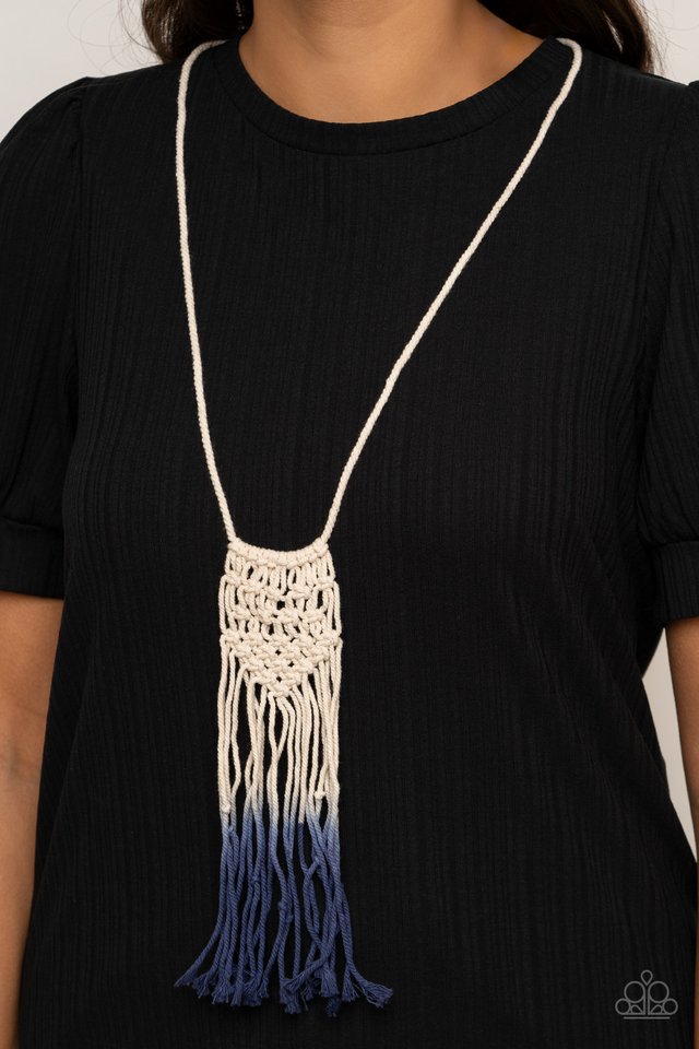 Surfin The Net - Blue - Paparazzi Necklace Image