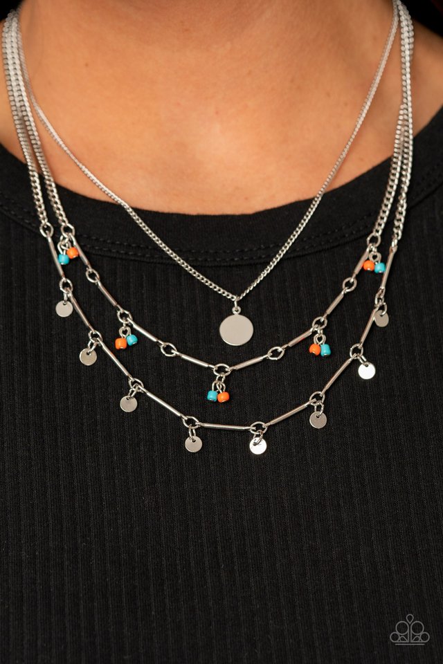 Wandering Wonder - Orange - Paparazzi Necklace Image