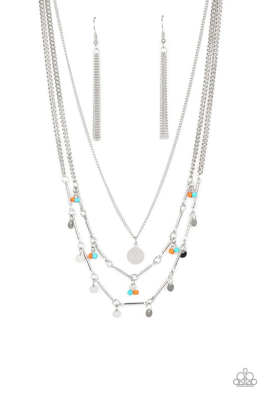 Wandering Wonder - Orange - Paparazzi Necklace Image