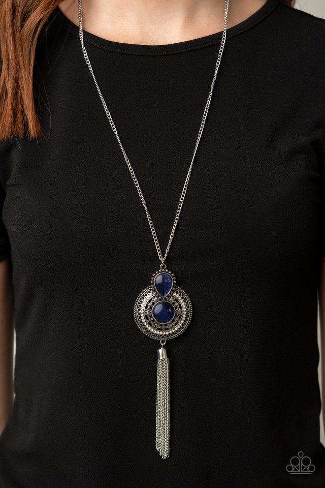 Mountain Mystic - Blue - Paparazzi Necklace Image