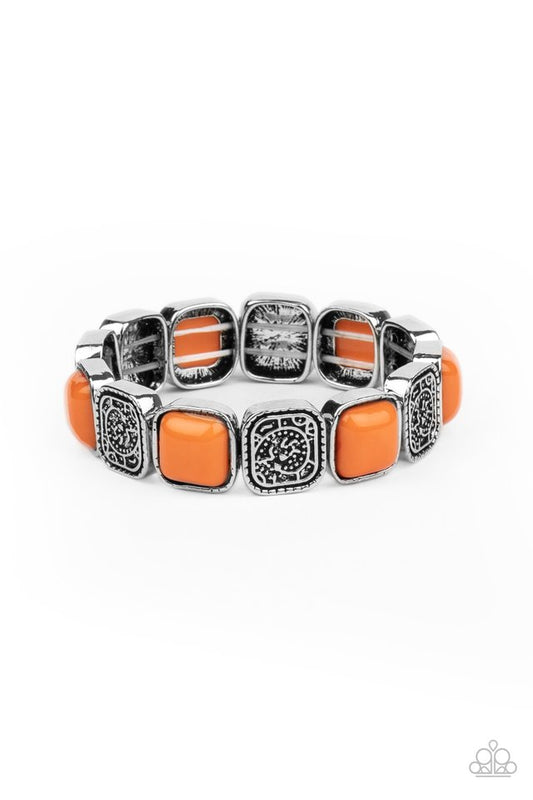 Trendy Tease - Orange - Paparazzi Bracelet Image