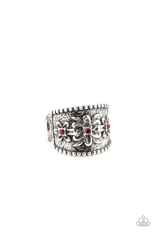 Tropical Nights - Red - Paparazzi Ring Image
