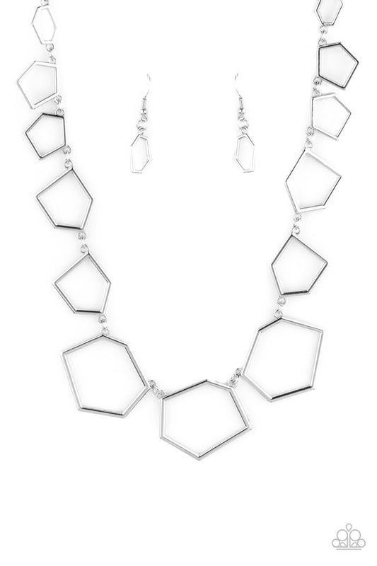 Full Frame Fashion - Silver - Paparazzi Necklace Image