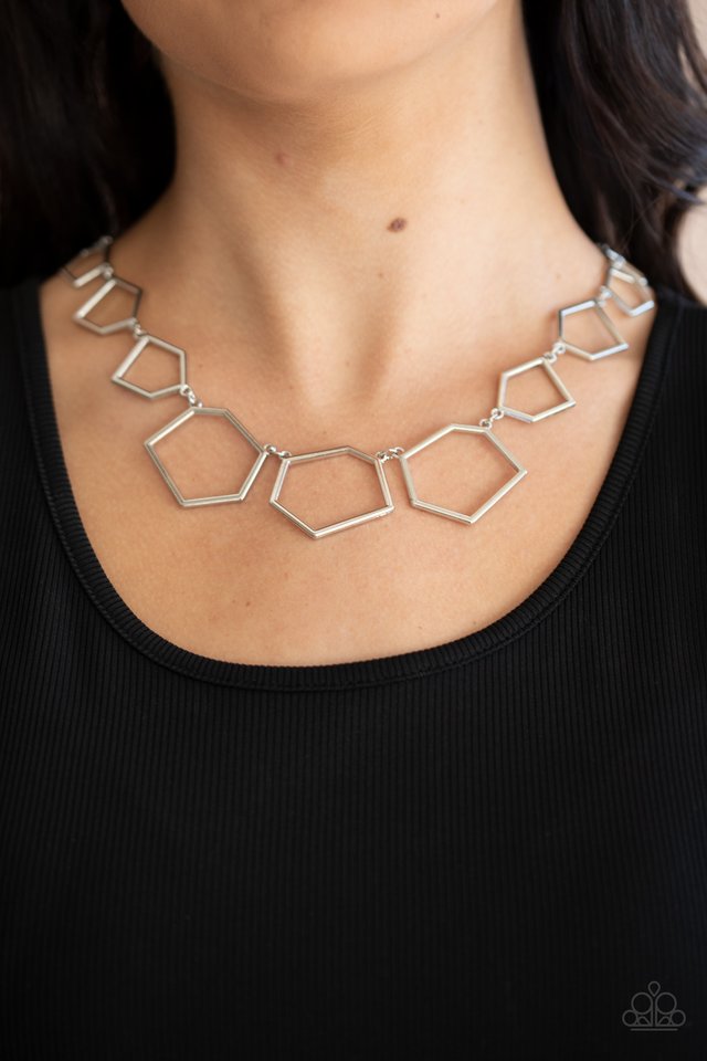 Full Frame Fashion - Silver - Paparazzi Necklace Image
