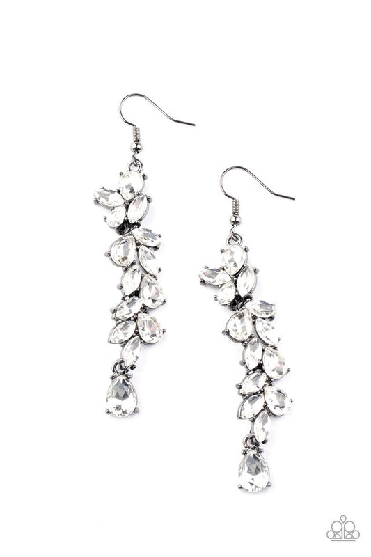 Unlimited Luster - Black - Paparazzi Earring Image