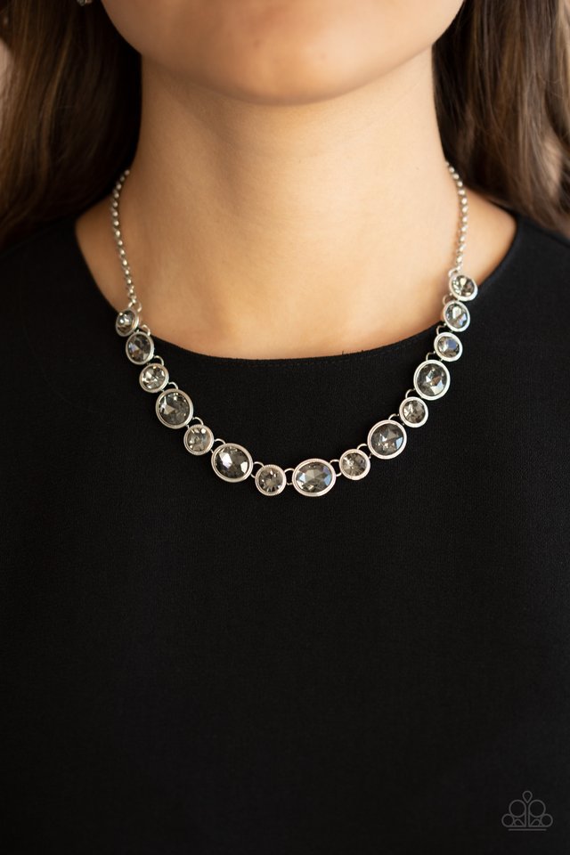 Girls Gotta Glow - Silver - Paparazzi Necklace Image