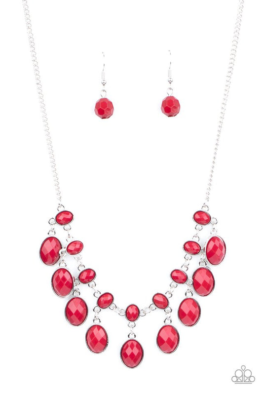 Lady of the POWERHOUSE - Red - Paparazzi Necklace Image