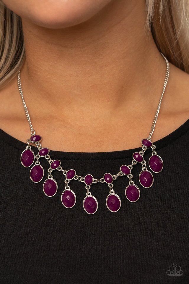 Lady of the POWERHOUSE - Purple - Paparazzi Necklace Image
