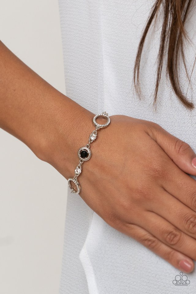 Wedding Day Demure - Black - Paparazzi Bracelet Image