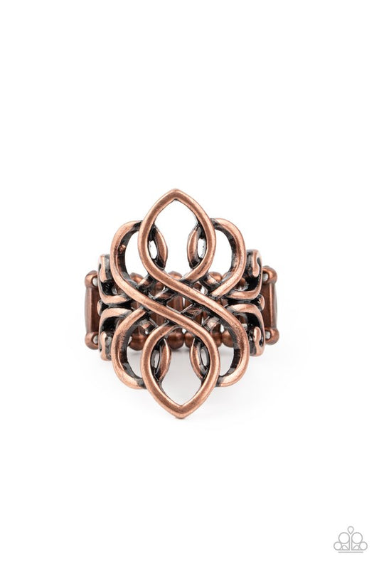 Regal Roundabout - Copper - Paparazzi Ring Image