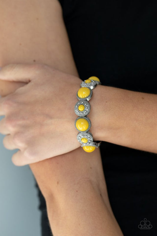 Garden Flair - Yellow - Paparazzi Bracelet Image