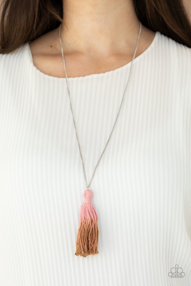 Totally Tasseled - Pink - Paparazzi Necklace Image