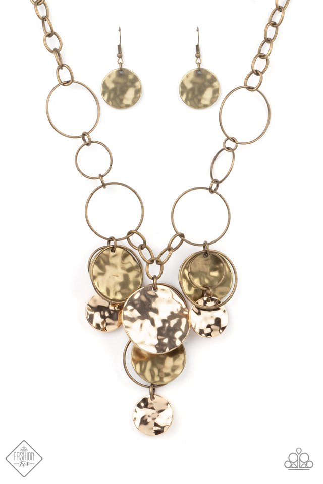 Learn the HARDWARE Way - Brass - Paparazzi Necklace Image