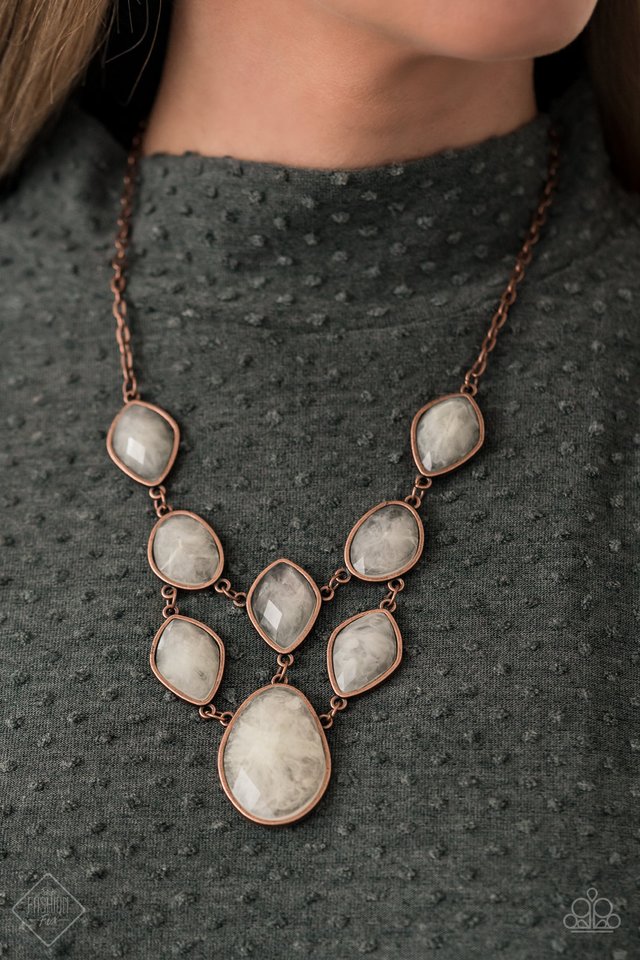 Opulently Oracle - Copper - Paparazzi Necklace Image