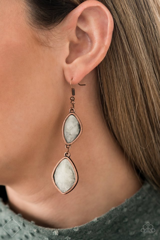 The Oracle Has Spoken - Copper - Paparazzi Earring Image