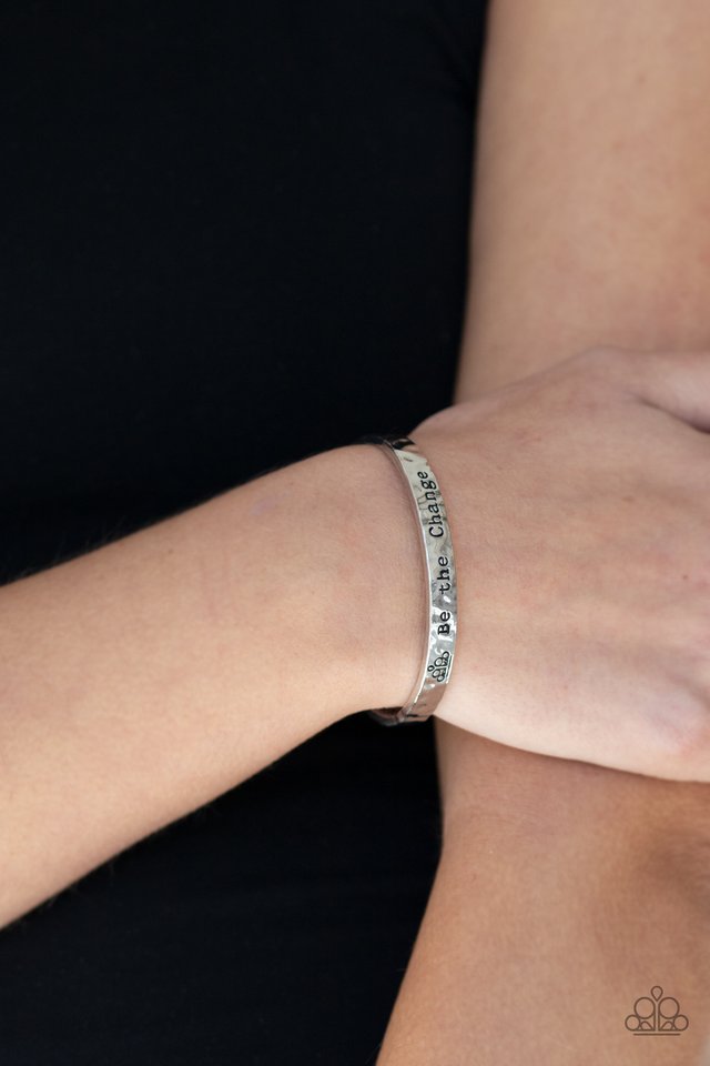 Be The Change - Silver - Paparazzi Bracelet Image