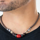 Put Up A BEACHFRONT - Red - Paparazzi Necklace Image