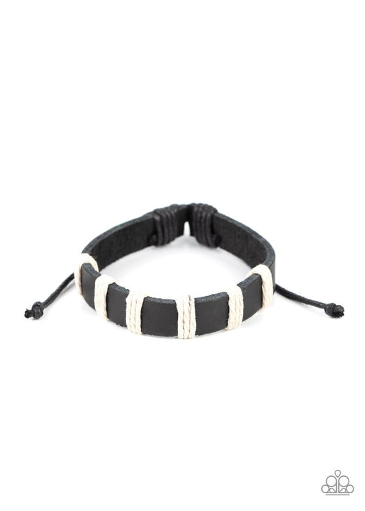 Put Up A Brave FRONTIER - Black - Paparazzi Bracelet Image