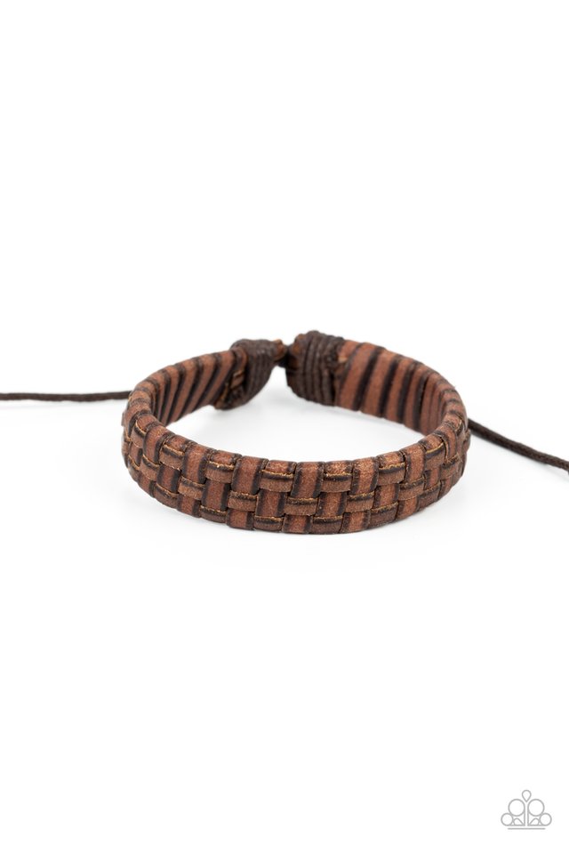 Rugged Pioneer - Brown - Paparazzi Bracelet Image