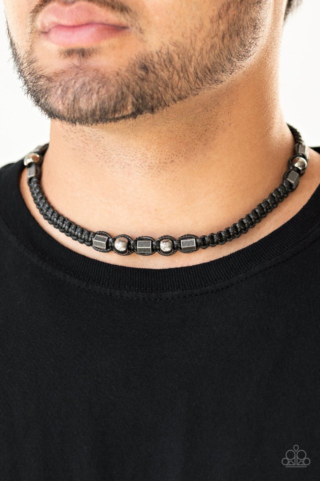 Take a Trek - Black - Paparazzi Necklace Image