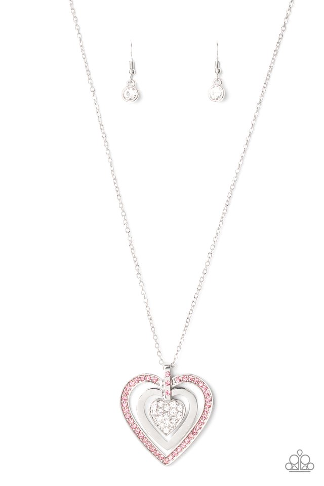 Bless Your Heart - Pink - Paparazzi Necklace Image